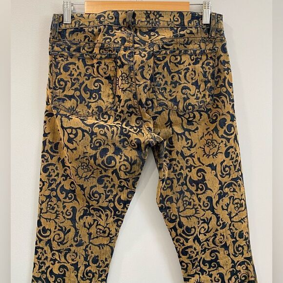 J Brand Gold Brocade Skinny Jean - Picture 8 of 12